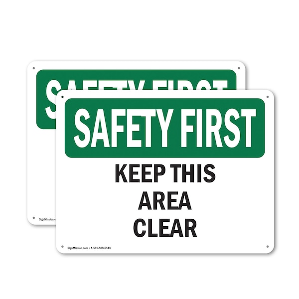 Signmission Safety Culture Sign, 10 in Width, Plastic, Rectangle OS-2PACK-SF-P-710-L-10663 - main